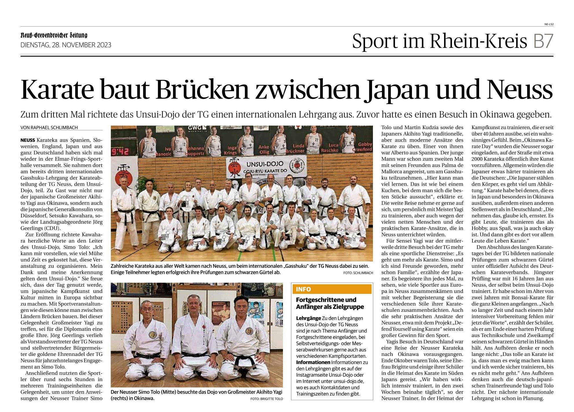 Bericht Karate 2023